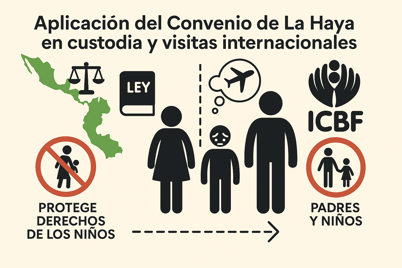 Aplicación del Convenio de La Haya en custodia y visitas internacionales